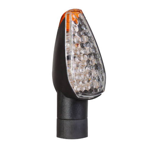 WHITES LED ROADHAWK MK3 FLASHER - BLACK