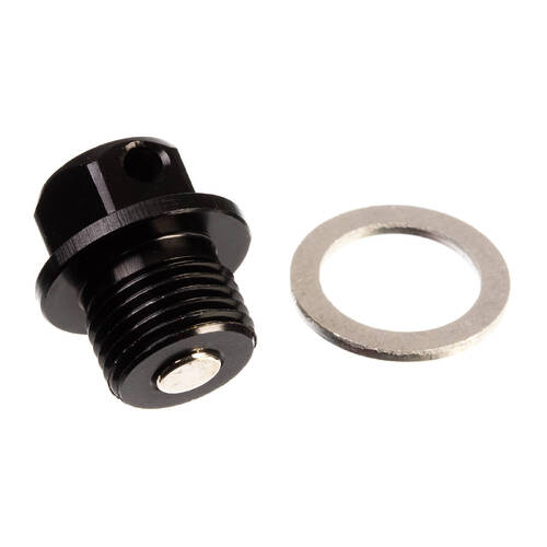 WHITES MAGNETIC SUMP PLUG M14 x 10 x 1.25 - BLACK