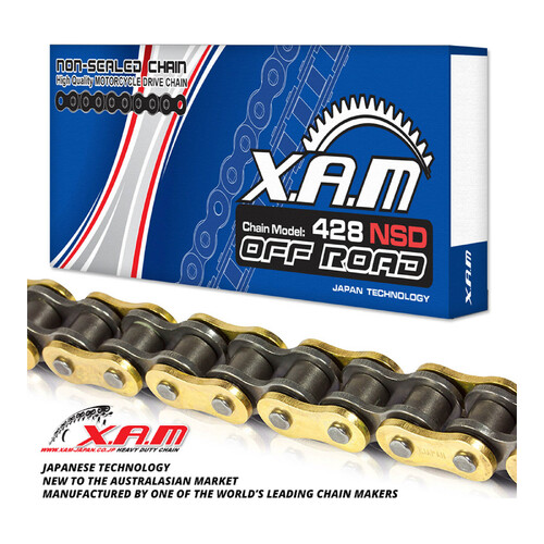 XAM 428NSD Non-Sealed Chain - Gold Black 118L