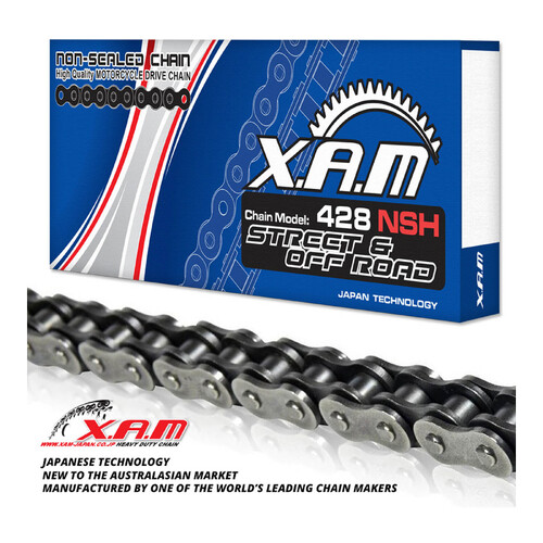 XAM 428NSH Non-Sealed Heavy Duty Chain - Natural 104L