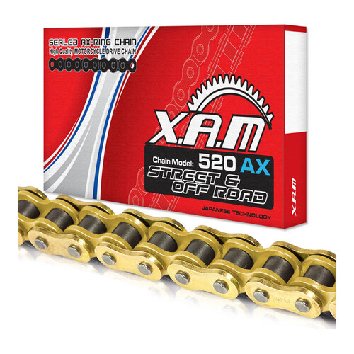 XAM 520AX X-Ring Chain - Gold Gold 112L