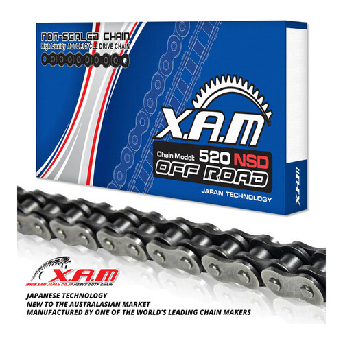 XAM 520NSD Non-Sealed Chain - Natural 104L