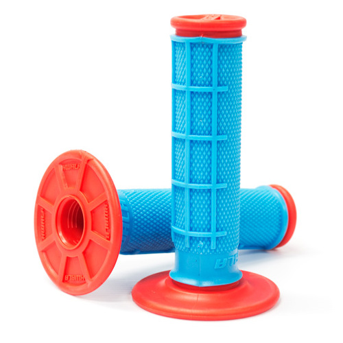 KWALA MX PRO SERIES DUAL PLY GRIPS BLUE / RED